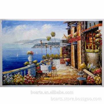 Beautiful seaside house flower garden decorative bathroom pictures